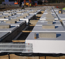 Spacers in internal beams