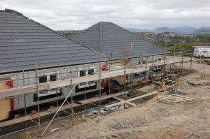 Insulslab helped improve thermal insulation at this timber frame development.